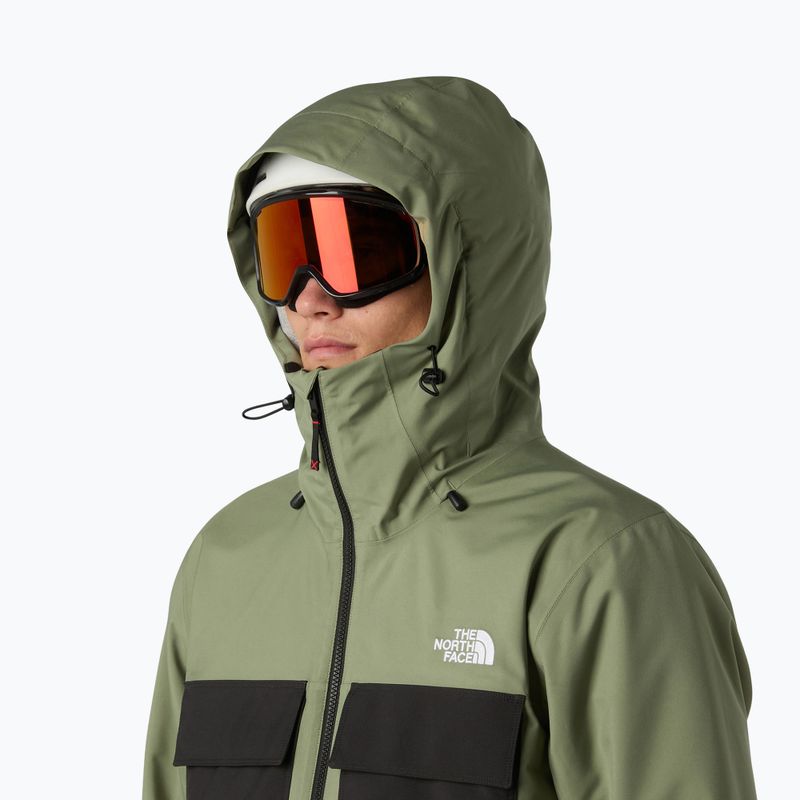 Geacă de snowboard pentru bărbați The North Face Fourbarrel Triclimate bark mist/black 5