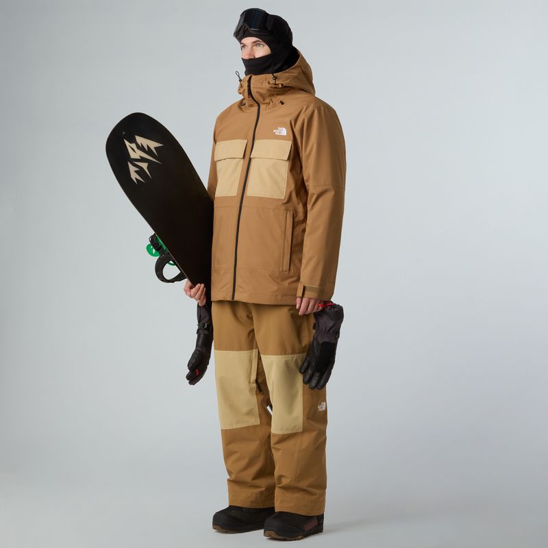 Geacă de snowboard pentru bărbați The North Face Fourbarrel Triclimate utility brown/khaki 2