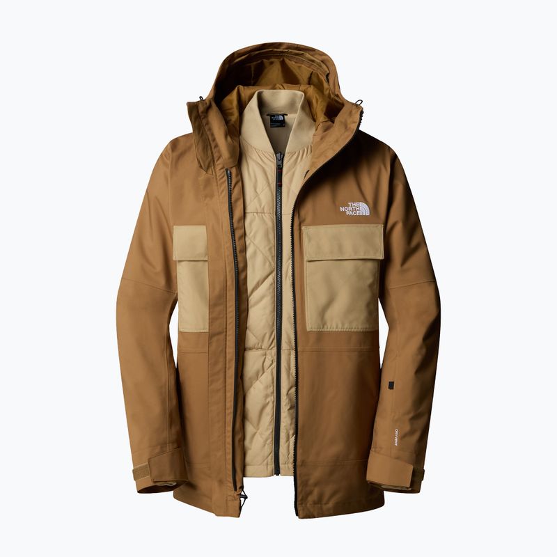 Geacă de snowboard pentru bărbați The North Face Fourbarrel Triclimate utility brown/khaki 8