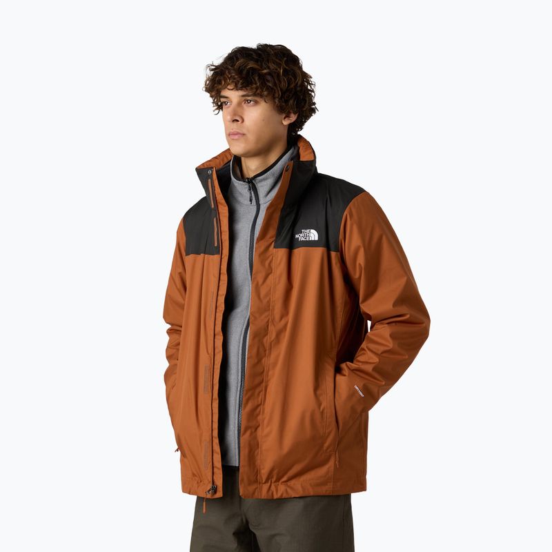 Geacă 3în1 pentru bărbați The North Face Evolve II Triclimate burnt umber/asphalt grey 4