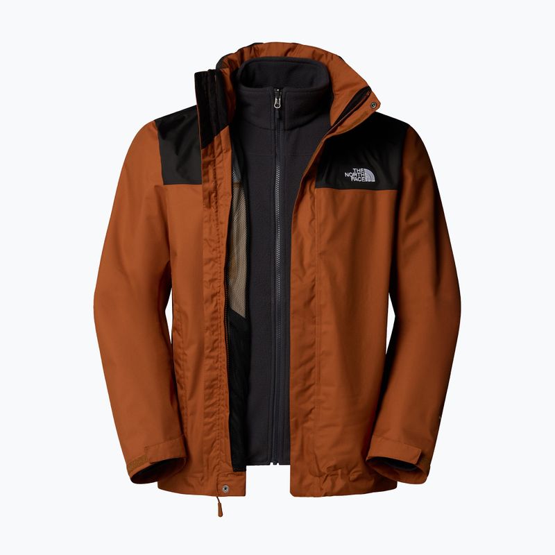 Geacă 3în1 pentru bărbați The North Face Evolve II Triclimate burnt umber/asphalt grey 8