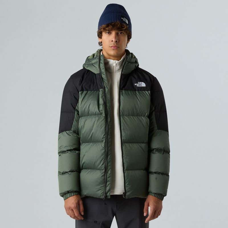 Barbati The North Face Diablo Down 2.0 Hoodie umăr mist / negru heather jos sacou 4