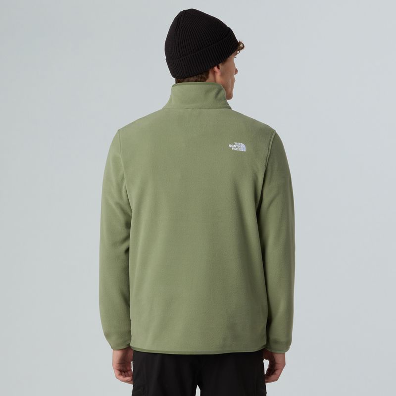 Bluză  pentru bărbați The North Face Glacier Fleece 1/4 Zip bark mist 3