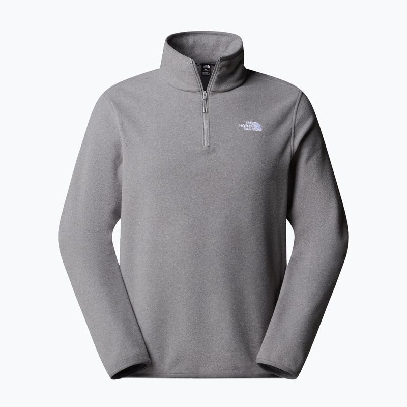 Bluză pentru bărbați The North Face Glacier Fleece 1/4 Zip mid grey heather 4