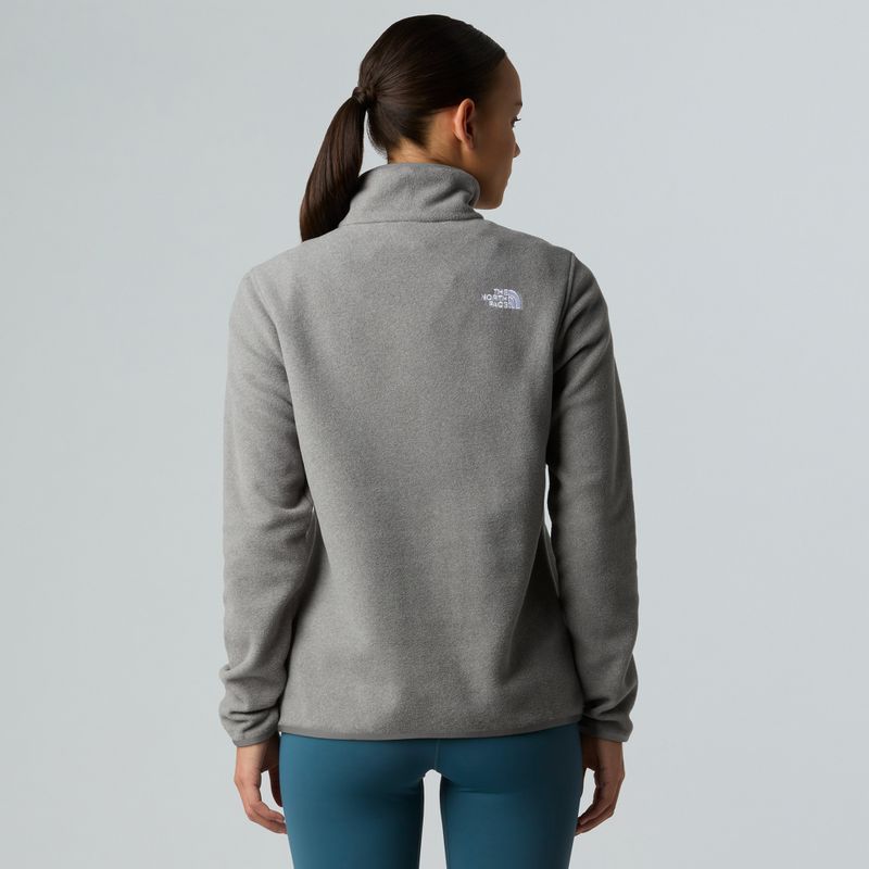 Bluză  pentru femei The North Face Glacier Fleece 1/4 Zip mid grey heather 3