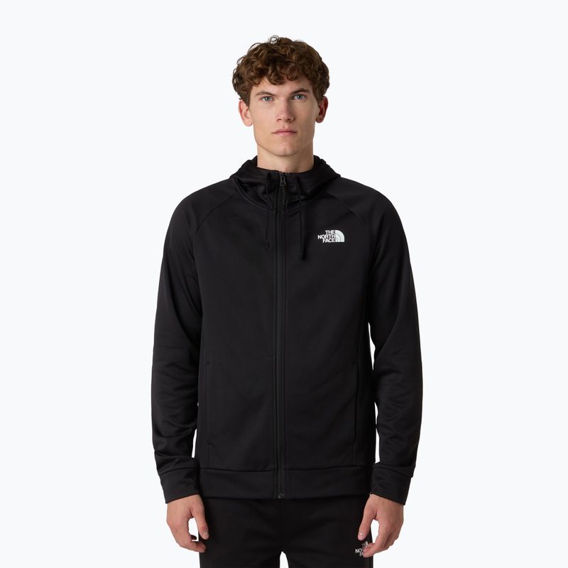 Bluză pentru bărbați The North Face Reaxion 2.0 Hooded Full Zip black heather
