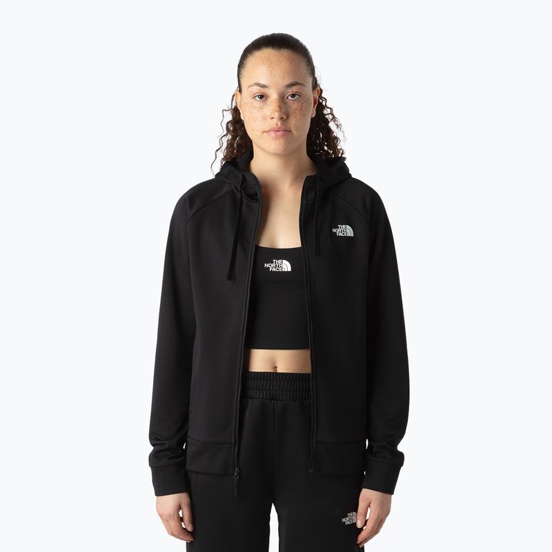 Bluză pentru femei The North Face Reaxion 2.0 Hooded Full Zip black heather 4