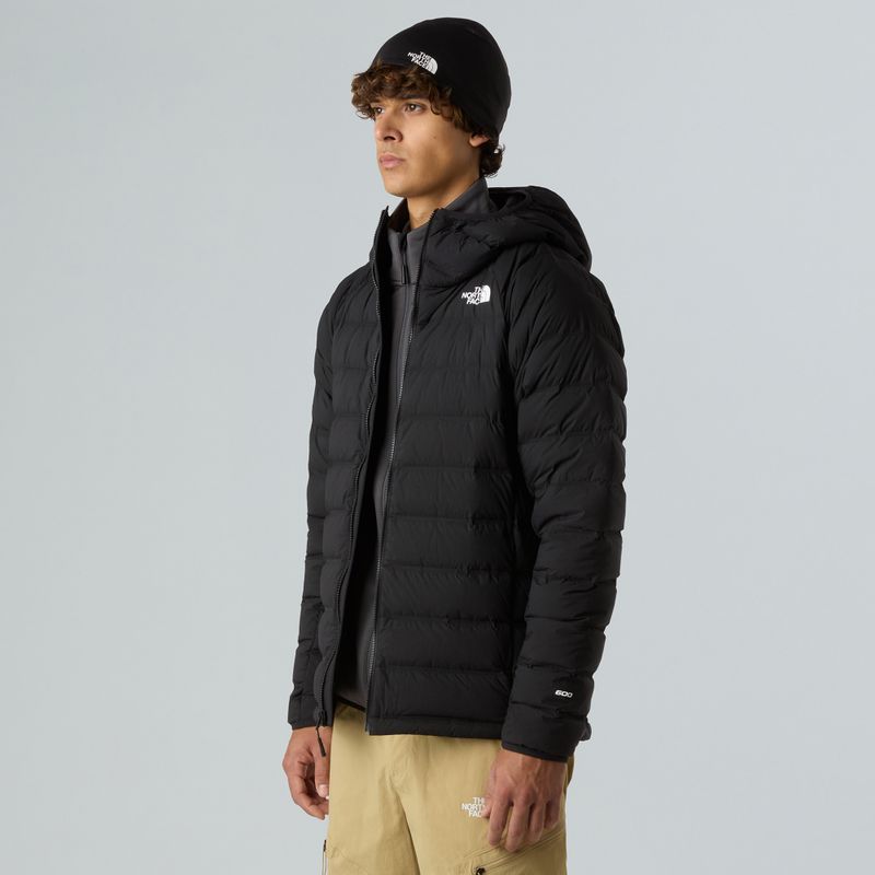 Geacă cu puf pentru bărbați The North Face Abseil Stretch Down Hoodie black 4