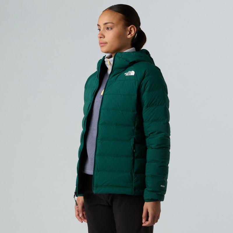 Geacă cu puf pentru femei The North Face Abseil Stretch Down Hoodie hunter green 4