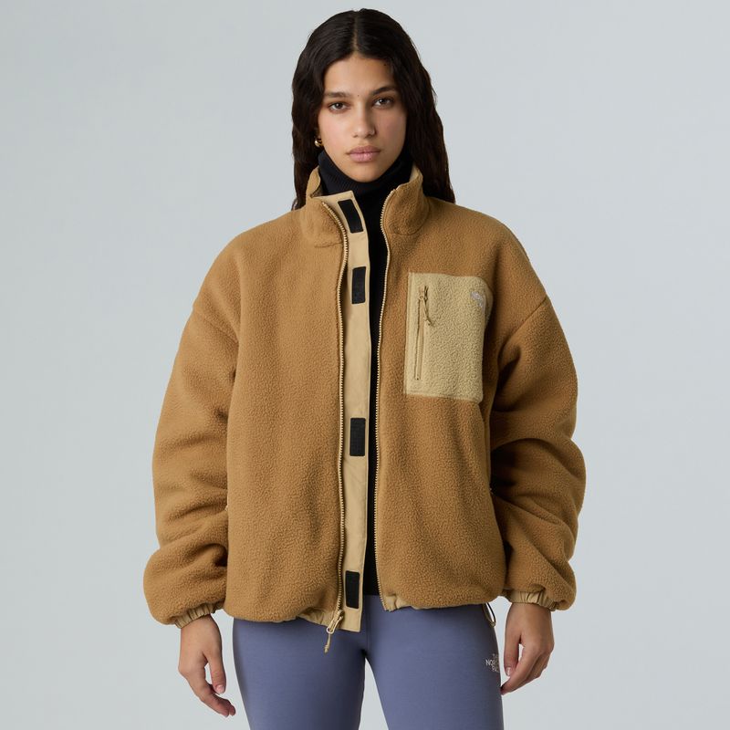 Geacă pentru femei The North Face Yumiori Reversible khaki stone/utility brown 4