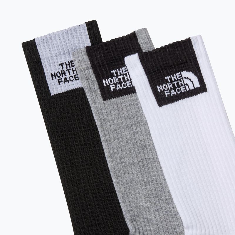 Șosete The North Face Multi Sport Fine Box Cush Crew 3 pary white/black 2