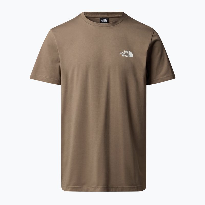 Tricou pentru bărbați The North Face Simple Dome mocha brown 3