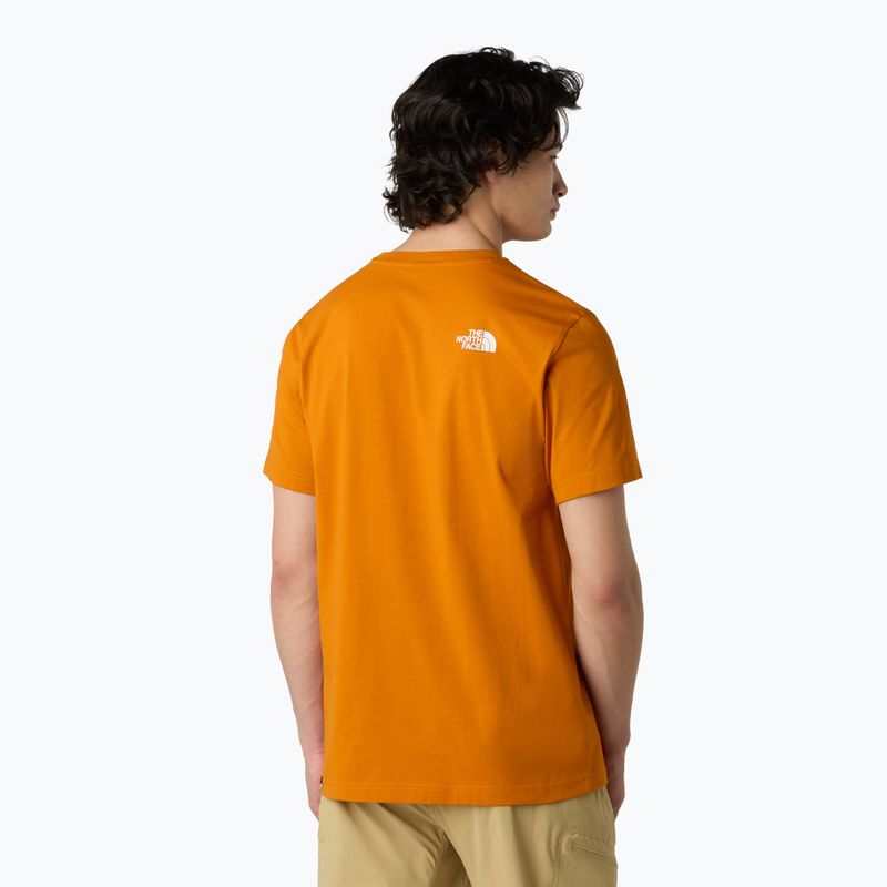 Tricou pentru bărbați The North Face Simple Dome agate orange 3