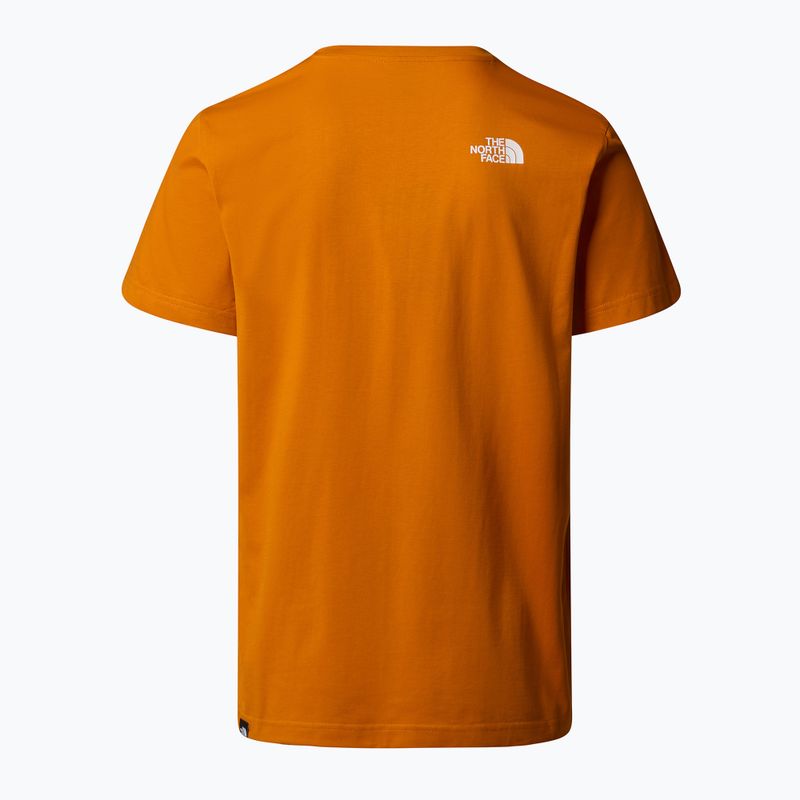 Tricou pentru bărbați The North Face Simple Dome agate orange 5