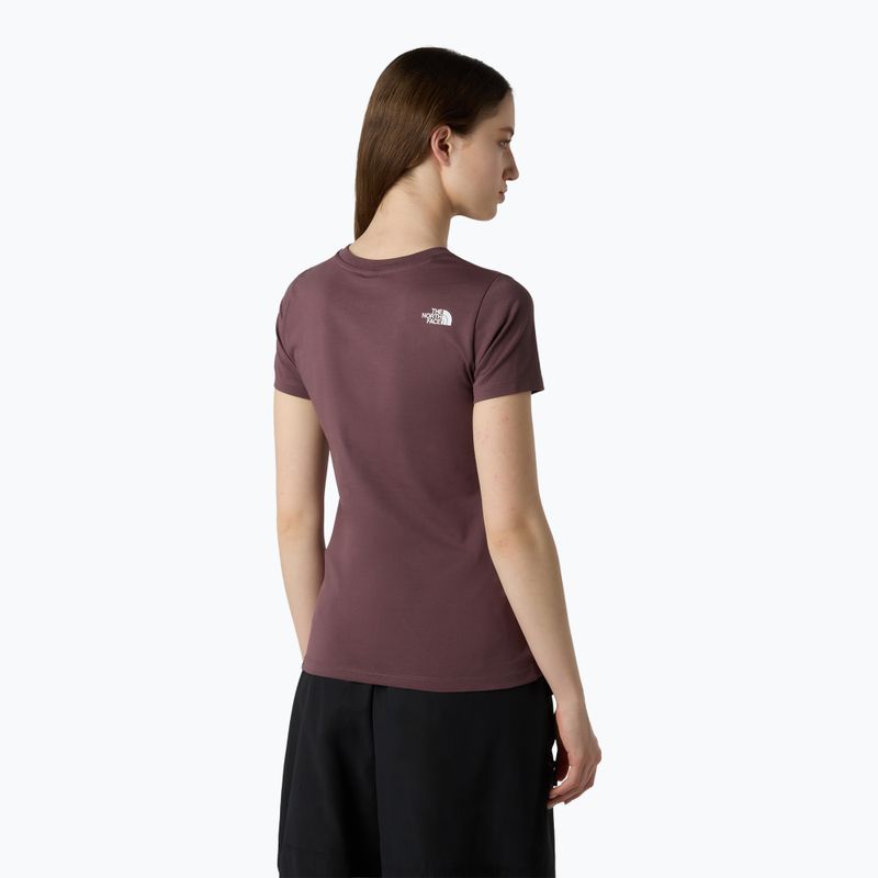 Tricou pentru femei The North Face Simple Dome Slim tawny quartz 3