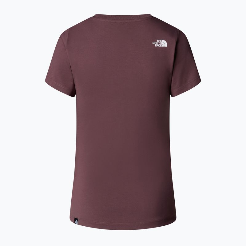 Tricou pentru femei The North Face Simple Dome Slim tawny quartz 5
