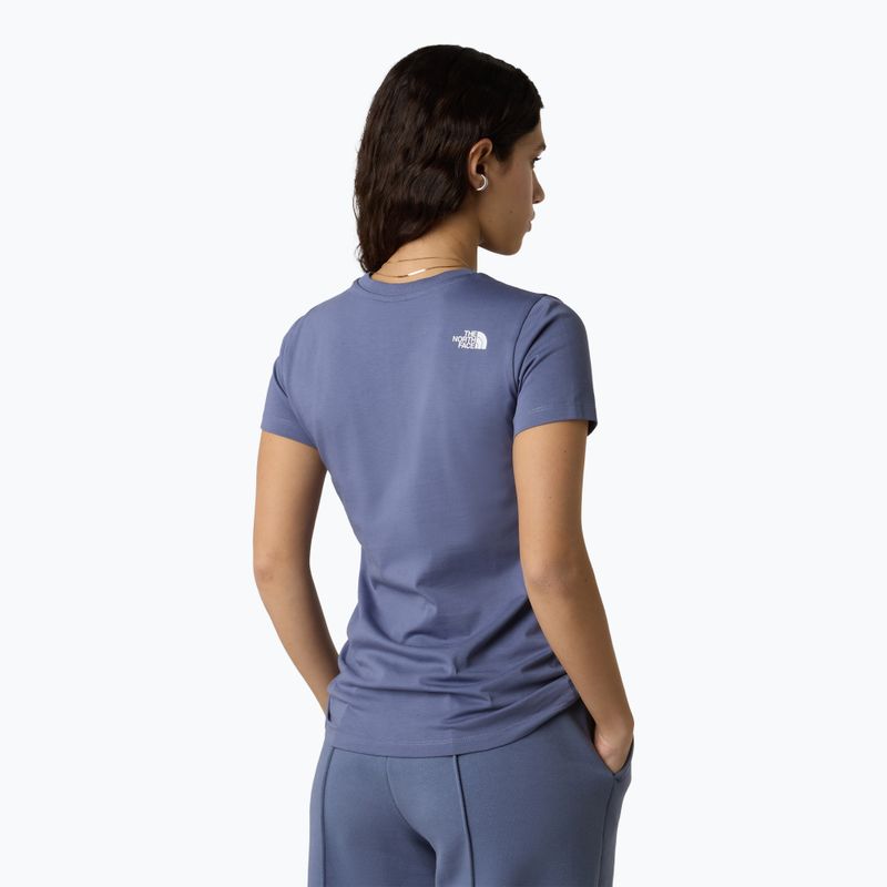 Tricou pentru femei The North Face Simple Dome Slim blue eclipse 3
