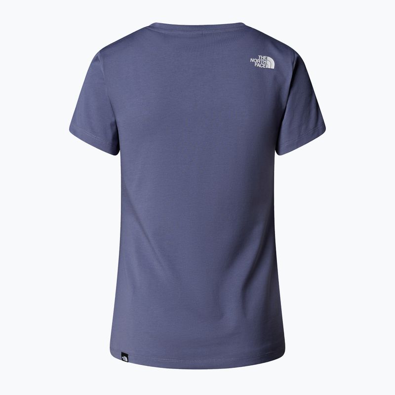 Tricou pentru femei The North Face Simple Dome Slim blue eclipse 5