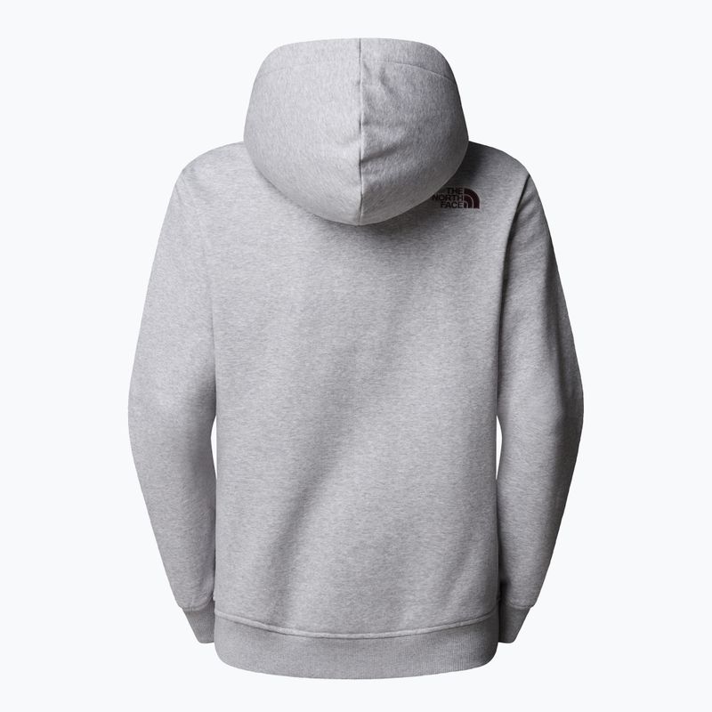 Bluză pentru femei The North Face Drew Peak Pullover Hoodie lightgreyheather/tawnyquartz 5