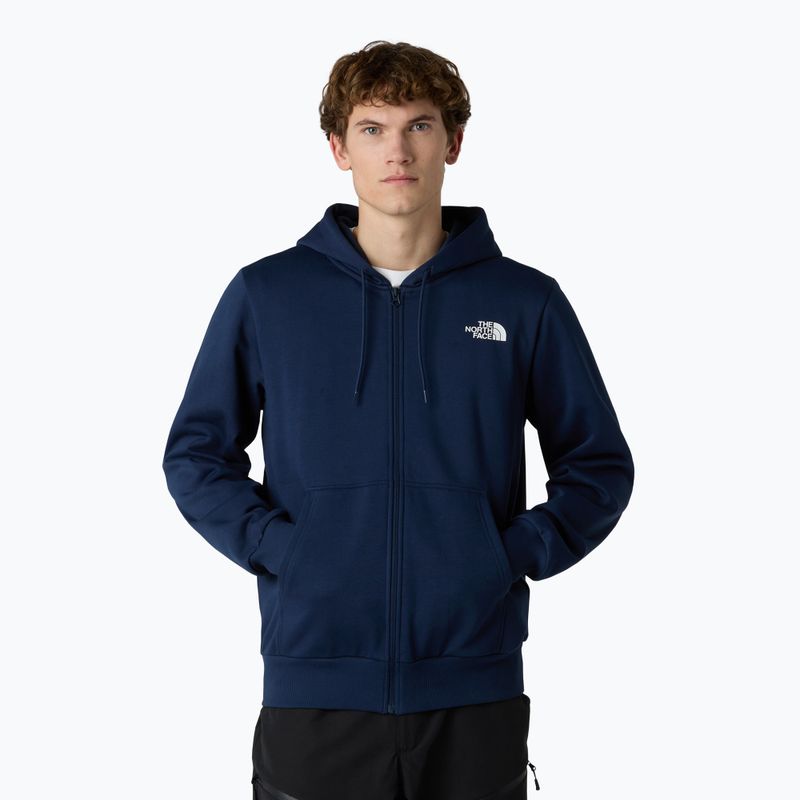 Bluză pentru bărbați The North Face Simple Dome Full Zip Hoodie summit navy
