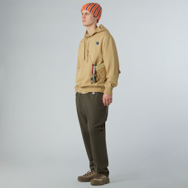 Bluză pentru bărbați The North Face Mountain Logo Relaxed Hooded khaki stone 2