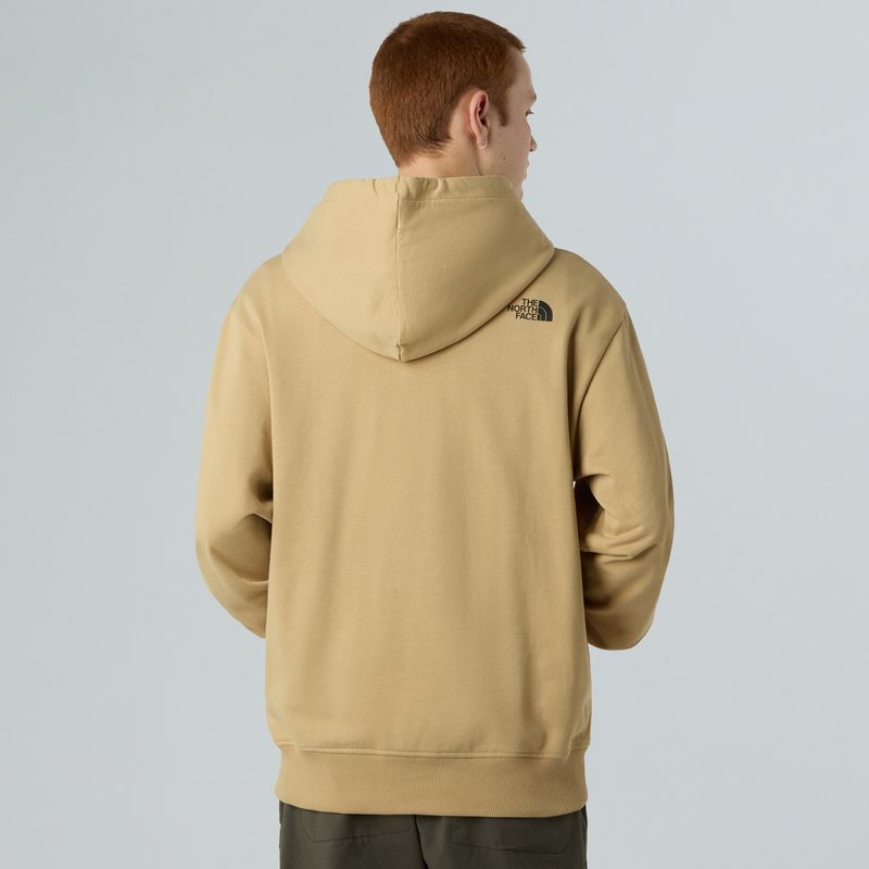 Bluză pentru bărbați The North Face Mountain Logo Relaxed Hooded khaki stone 3