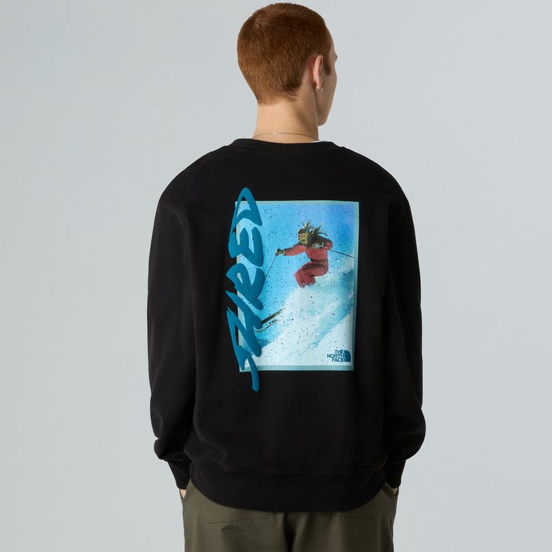 Bluză pentru bărbați The North Face NSE Slopes Relaxed Crew Graphite black 3