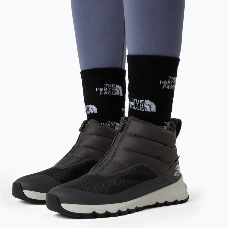 Ghete pentru femei The North Face Thermoball Progressive Zip II Wp anthracite grey/white ash 6