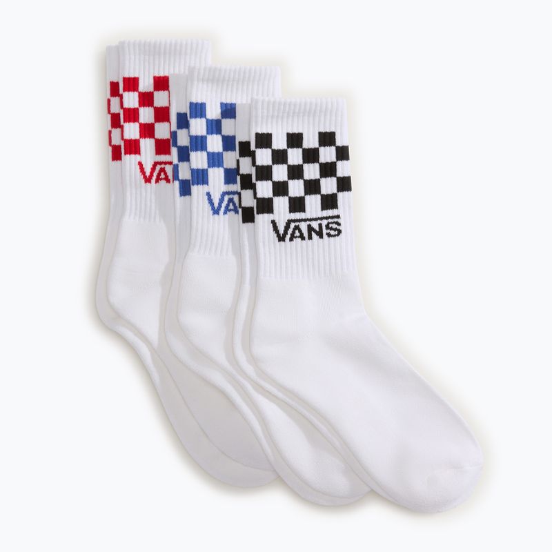 Șosete Vans Classic Check Crew 3 perechi white 2