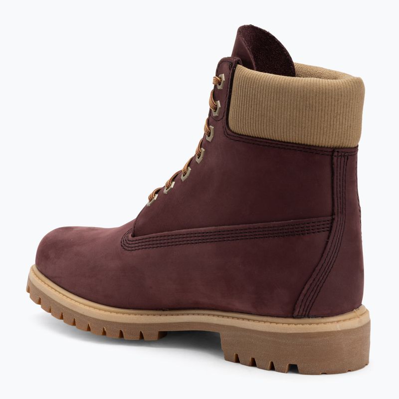 Încălțăminte pentru Bărbați Timberland Premium 6 Inch Lace Up Waterproof burgundy olive 3