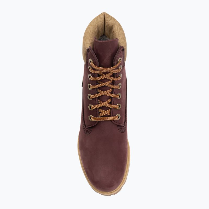 Încălțăminte pentru Bărbați Timberland Premium 6 Inch Lace Up Waterproof burgundy olive 5