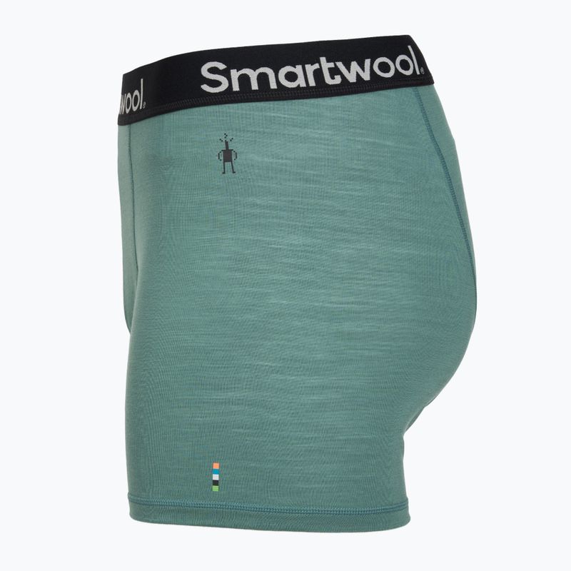 Boxeri termoactivi pentru bărbați Smartwool Everyday Merino Boxer Brief Boxed black dusty teal 3
