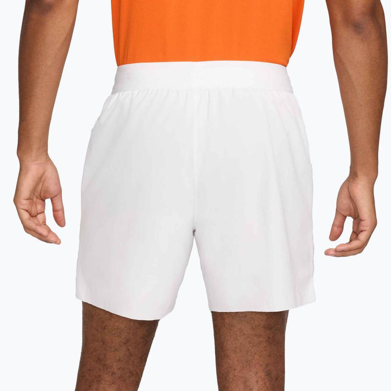 Pantaloni scurți de tenis pentru bărbați Nike Court Dri-Fit Advantage 6" white/black 3