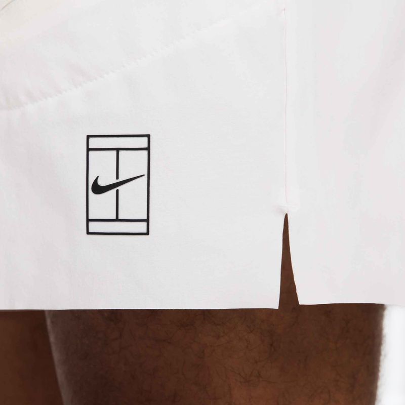 Pantaloni scurți de tenis pentru bărbați Nike Court Dri-Fit Advantage 6" white/black 6