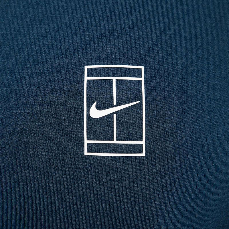 Tricou polo de tenis pentru bărbați Nike Court Dri-Fit Advantage armory navy / white / white 6