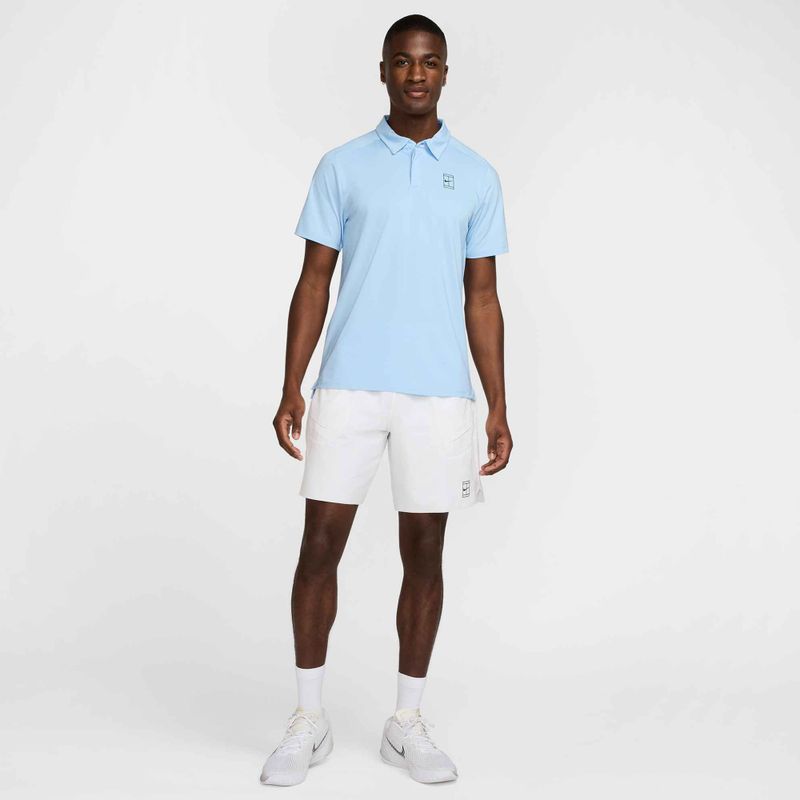 Pantaloni scurți de tenis pentru bărbați Nike Court Dri-Fit Advantage 8" white/black 2