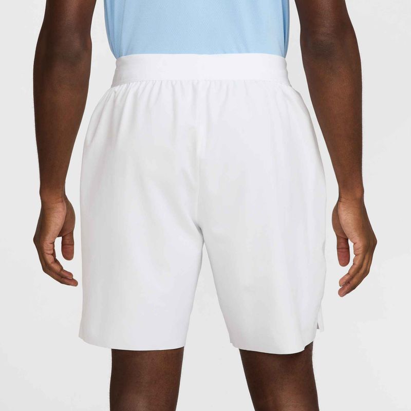 Pantaloni scurți de tenis pentru bărbați Nike Court Dri-Fit Advantage 8" white/black 4