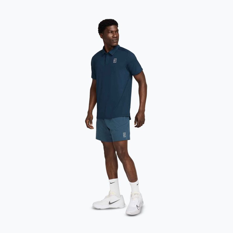 Pantaloni scurți de tenis pentru bărbați Nike Court Dri-Fit Advantage 6" Armory Navy/White 2