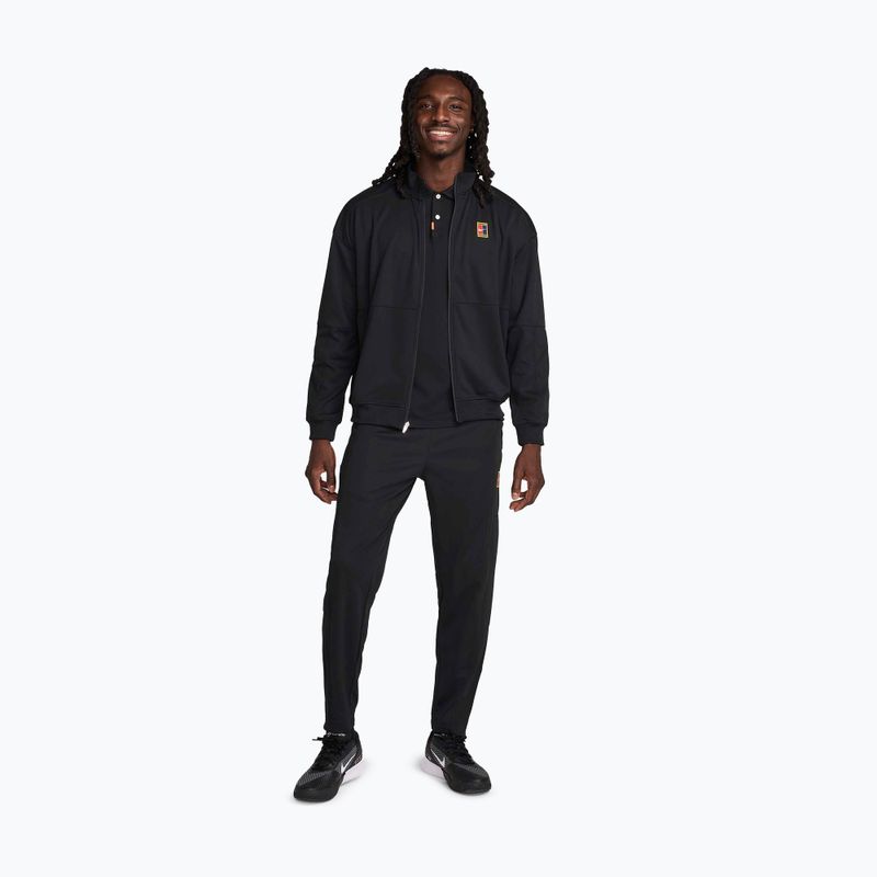 Bluză de tenis pentru bărbați Nike Court Heritage black/black 2