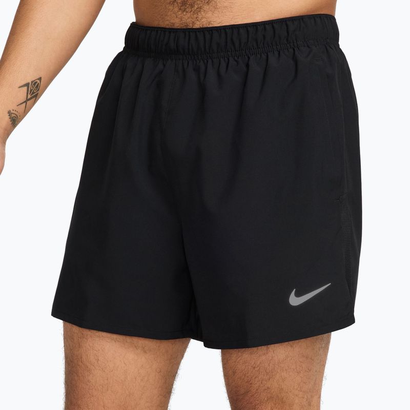 Pantaloni scurți pentru bărbați Nike Dri-Fit Challenger 5" 2in1 black/black/black 4