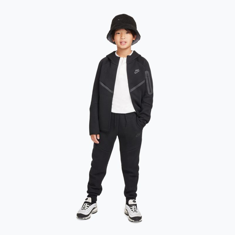 Bluză pentru copii Nike Sportswear Tech Fleece Full Zip black/black/black 2