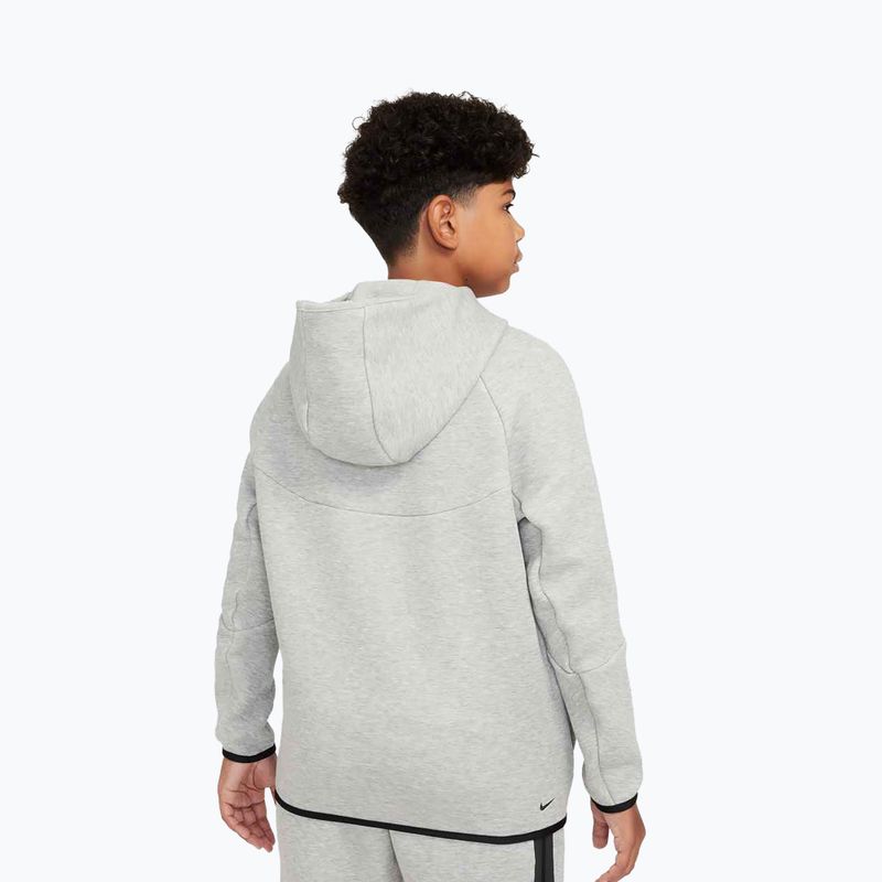 Hanorac pentru copii Nike Sportswear Tech Fleece Full-Zip dark grey heather/black/black 3