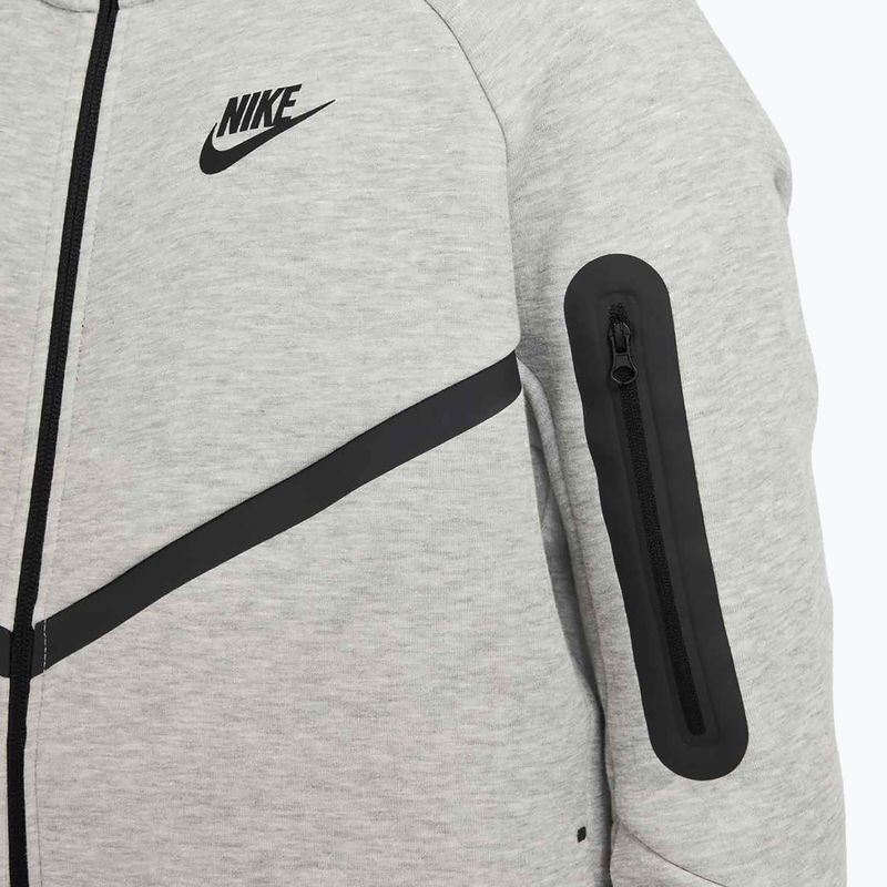 Hanorac pentru copii Nike Sportswear Tech Fleece Full-Zip dark grey heather/black/black 6