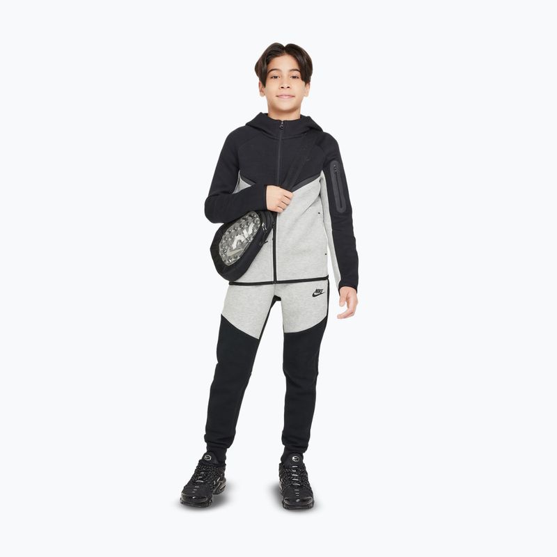 Bluză pentru copii Nike Sportswear Tech Fleece Full Zip dark grey heather/black/black/black 2
