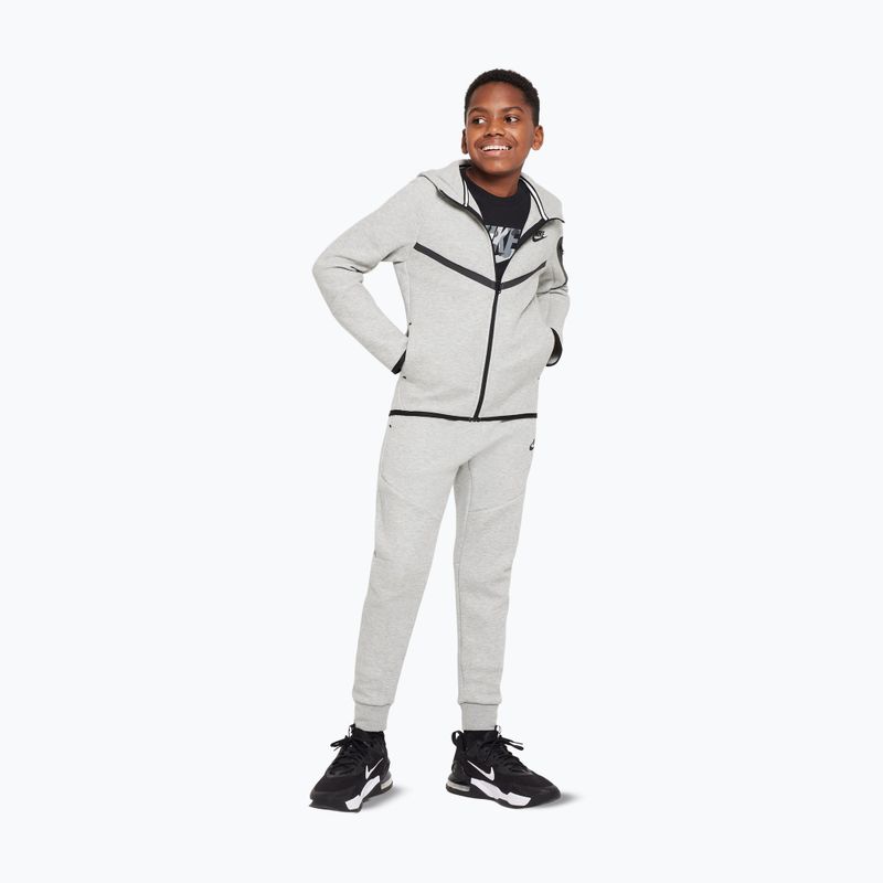 Bluză pentru copii Nike Sportswear Tech Fleece dark grey heather/black/black 2
