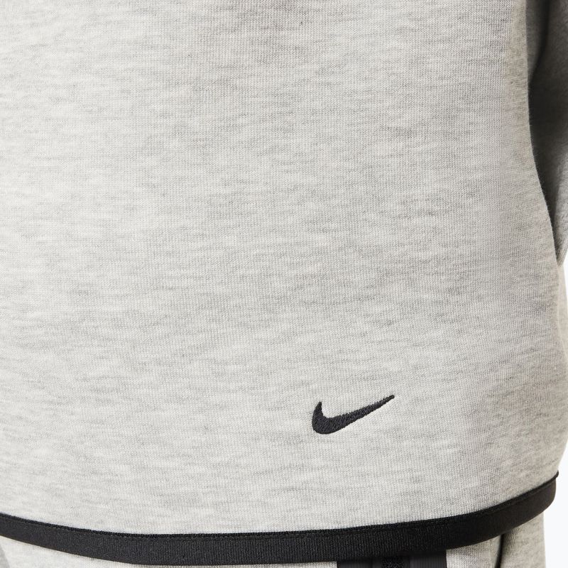 Bluză pentru copii Nike Sportswear Tech Fleece dark grey heather/black/black 7