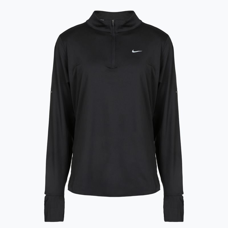 Longsleeve de alergare pentru femei Nike Swift Dri-FIT UV 1/4-Zip Plus Size black 6