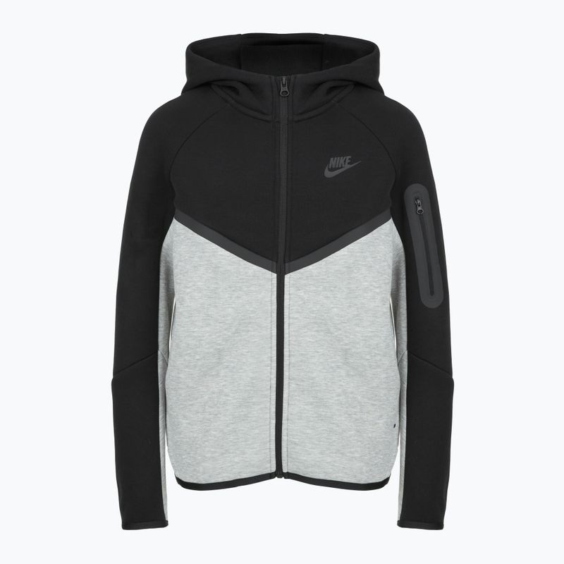 Bluză pentru copii Nike Sportswear Tech Fleece Full-Zip dark grey heather/black/black/black 6