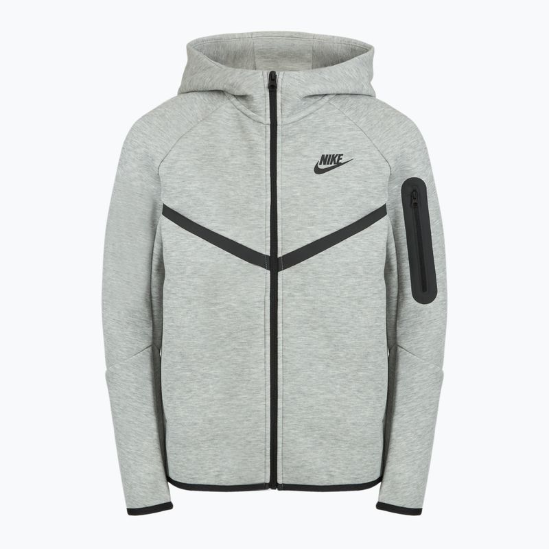 Hanorac pentru copii Nike Sportswear Tech Fleece Full-Zip dark grey heather/black/black 9