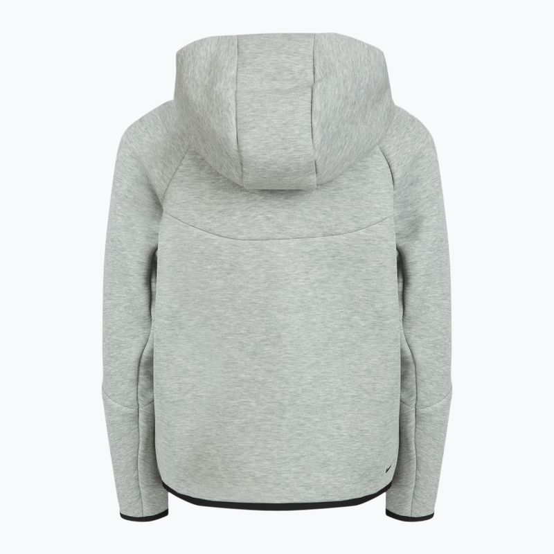 Hanorac pentru copii Nike Sportswear Tech Fleece Full-Zip dark grey heather/black/black 10